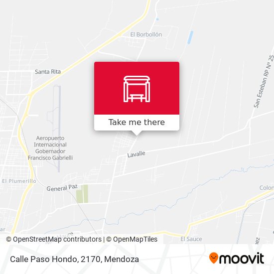 Mapa de Calle Paso Hondo, 2170