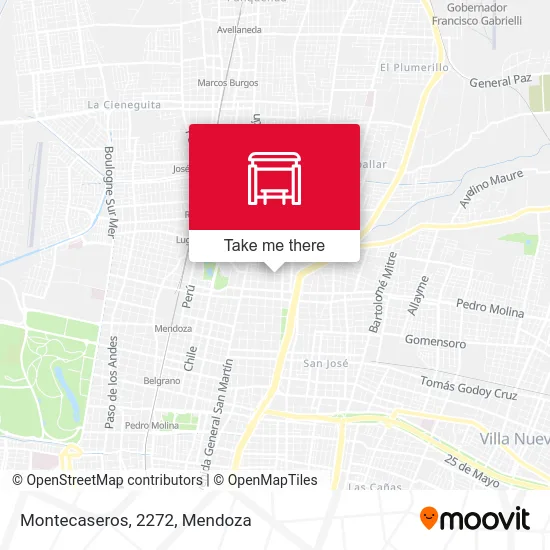 Montecaseros, 2272 map