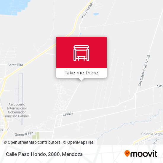 Mapa de Calle Paso Hondo, 2880