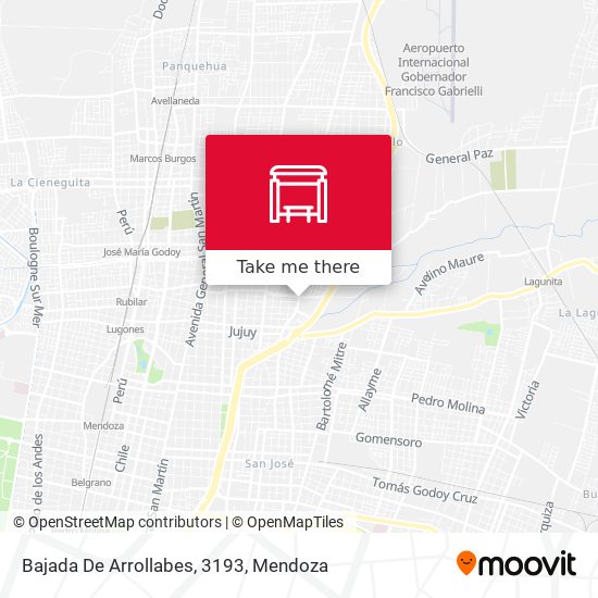 Mapa de Bajada De Arrollabes, 3193
