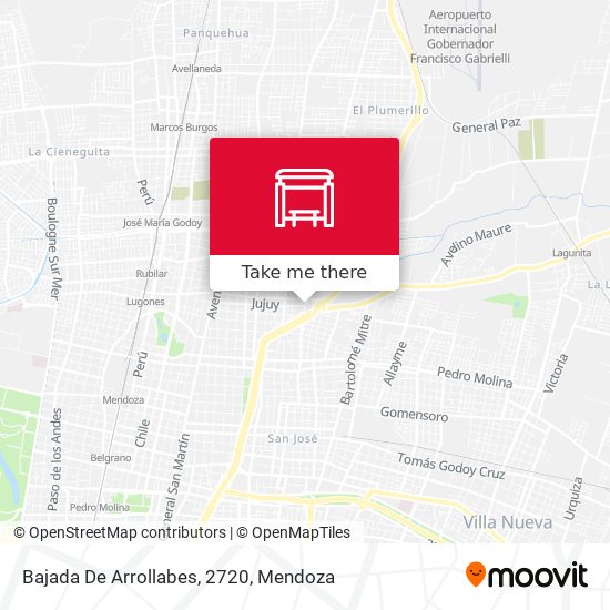 Mapa de Bajada De Arrollabes, 2720