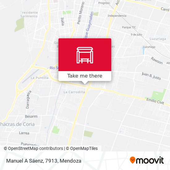 Manuel A Sáenz, 7913 map