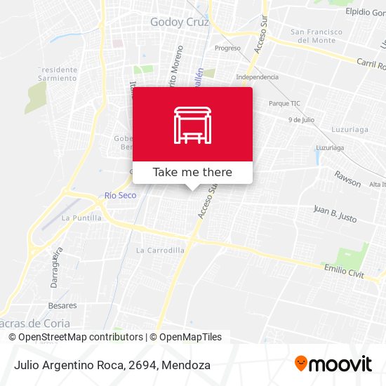 Julio Argentino Roca, 2694 map