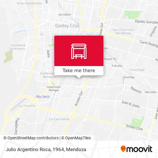 Mapa de Julio Argentino Roca, 1964