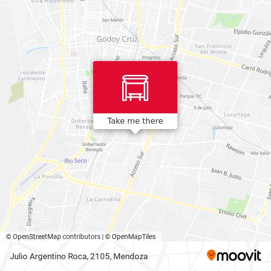Mapa de Julio Argentino Roca, 2105
