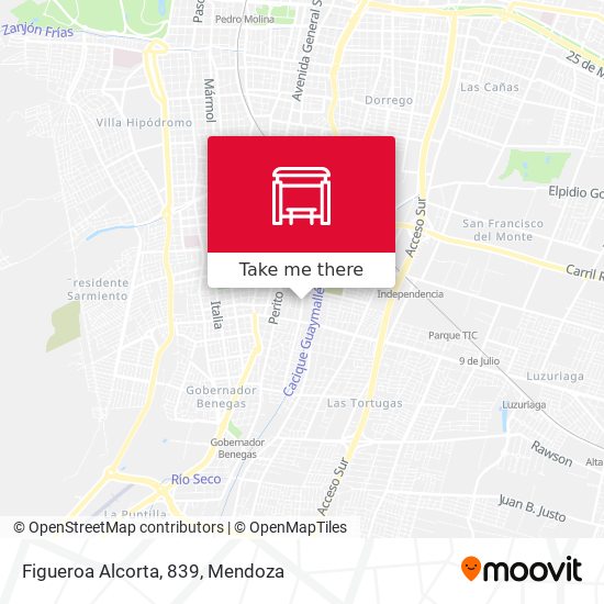 Mapa de Figueroa Alcorta, 839