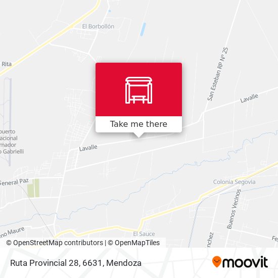 Ruta Provincial 28, 6631 map