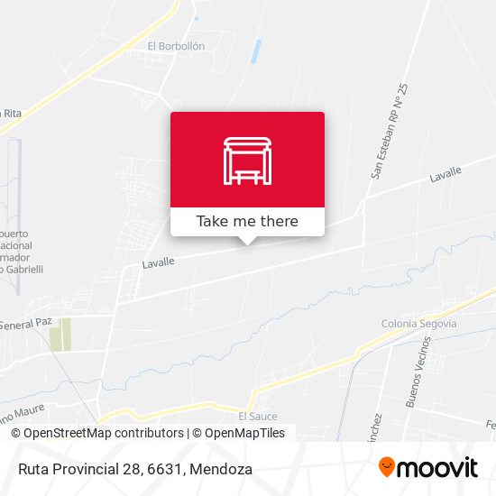 Ruta Provincial 28, 6631 map