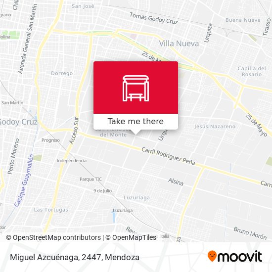 Miguel Azcuénaga, 2447 map