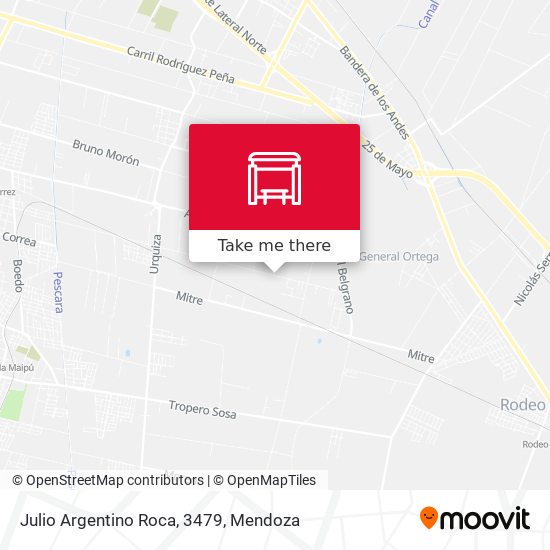 Julio Argentino Roca, 3479 map