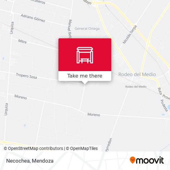 Necochea map