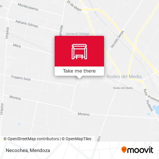 Mapa de Necochea