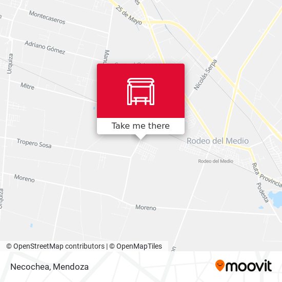 Necochea map