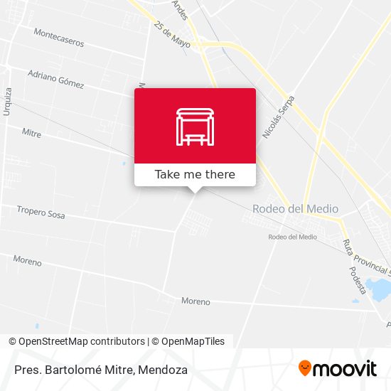 Pres. Bartolomé Mitre map