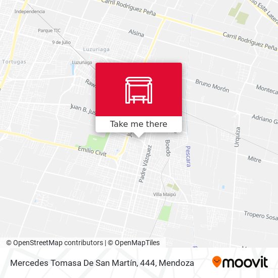 Mapa de Mercedes Tomasa De San Martín, 444