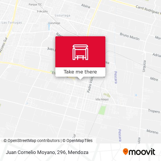 Mapa de Juan Cornelio Moyano, 296