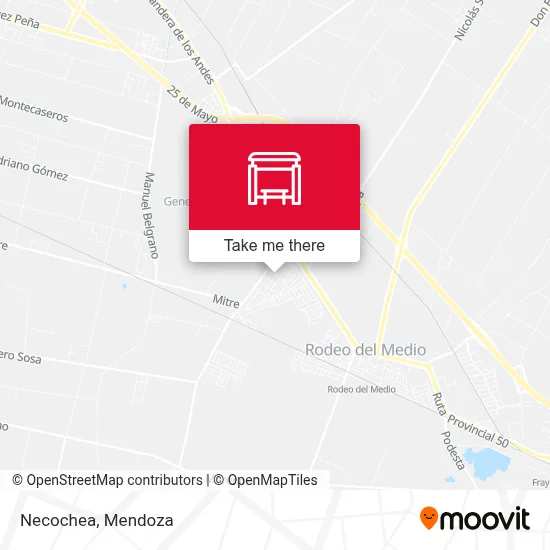 Necochea map