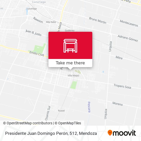 Mapa de Presidente Juan Domingo Perón, 512