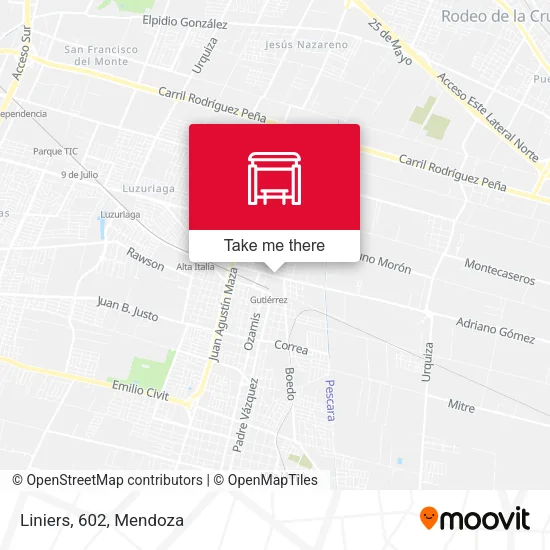 Liniers, 602 map