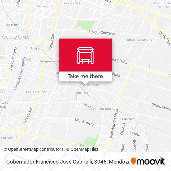 Gobernador Francisco José Gabrielli, 3046 map