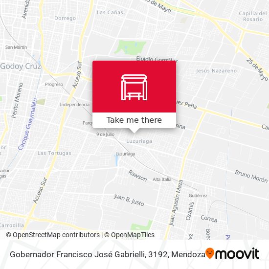 Gobernador Francisco José Gabrielli, 3192 map