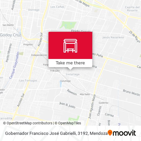 Gobernador Francisco José Gabrielli, 3192 map