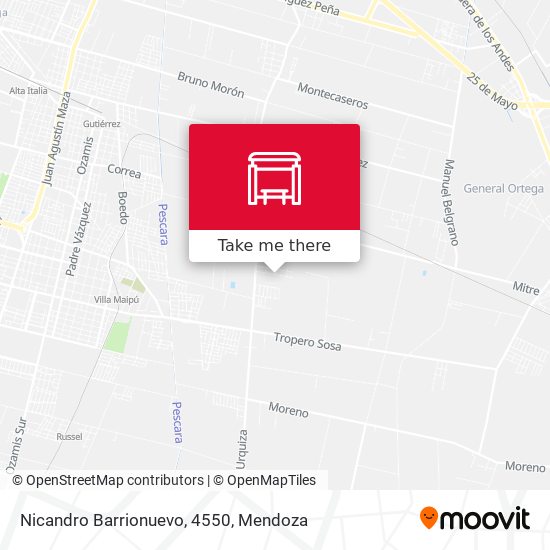 Mapa de Nicandro Barrionuevo, 4550