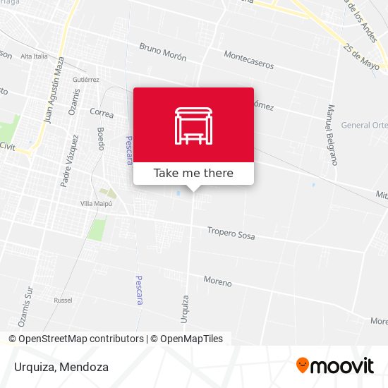 Urquiza map