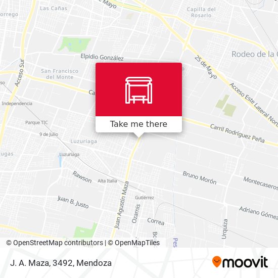 Mapa de J. A. Maza, 3492