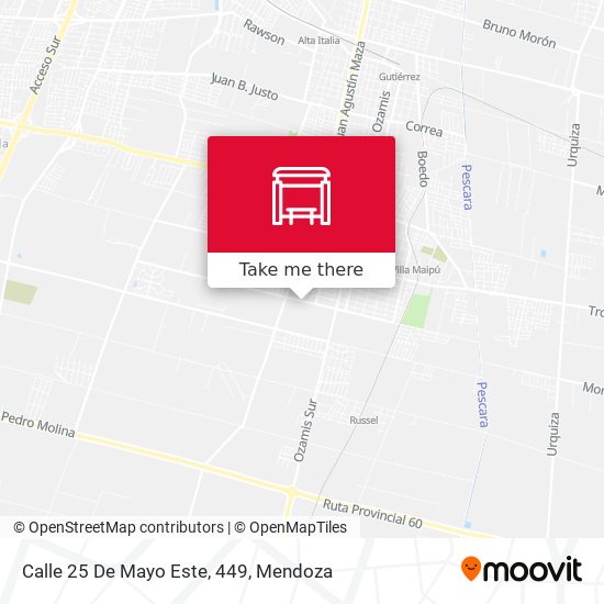 Calle 25 De Mayo Este, 449 map