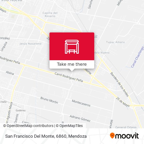 San Francisco Del Monte, 6860 map