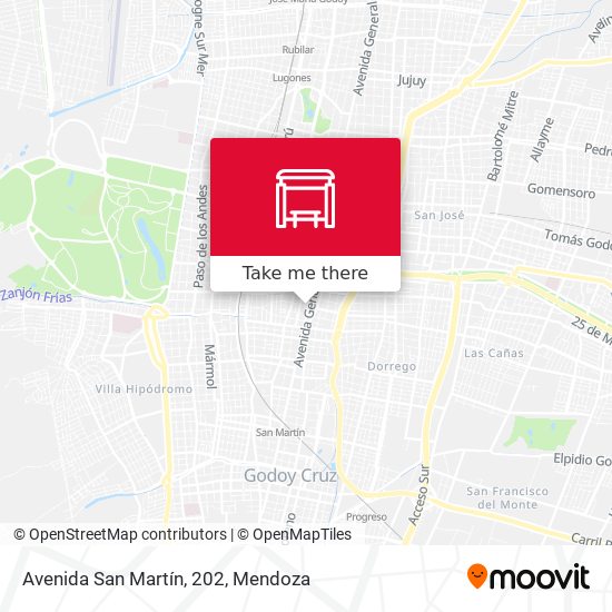 Mapa de Avenida San Martín, 202