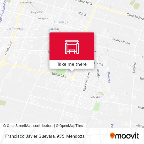 Francisco Javier Guevara, 935 map