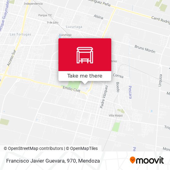 Francisco Javier Guevara, 970 map