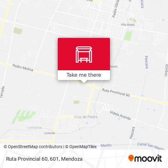 Mapa de Ruta Provincial 60, 601