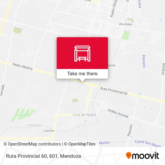 Ruta Provincial 60, 601 map