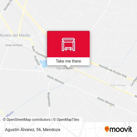 Agustín Álvarez, 56 map