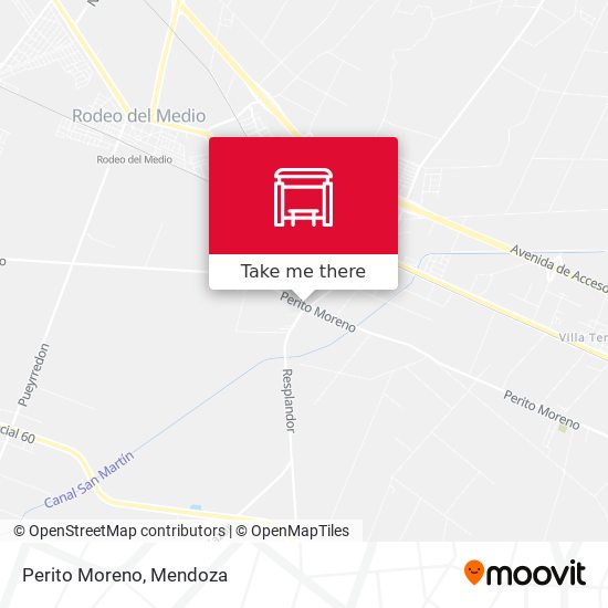 Mapa de Perito Moreno