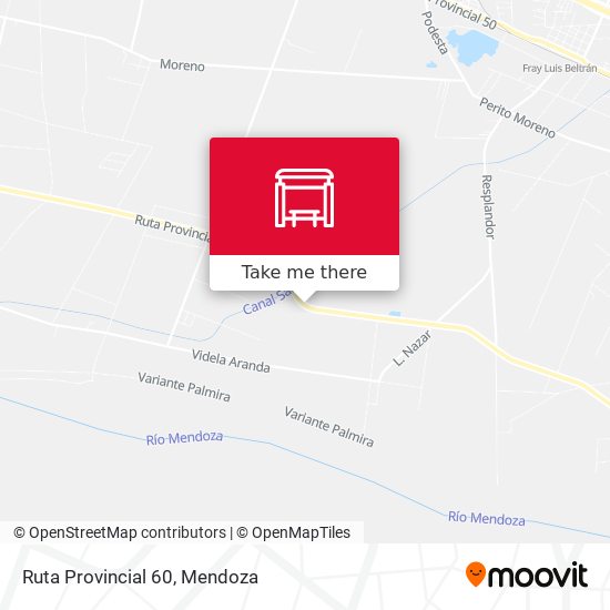 Mapa de Ruta Provincial 60