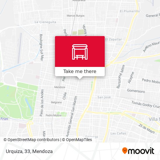 Urquiza, 33 map