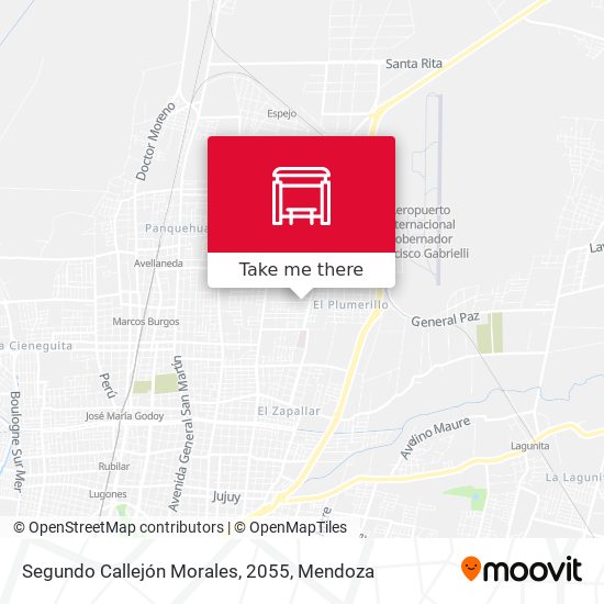 Segundo Callejón Morales, 2055 map