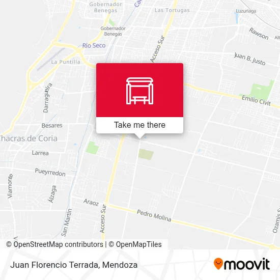 Juan Florencio Terrada map