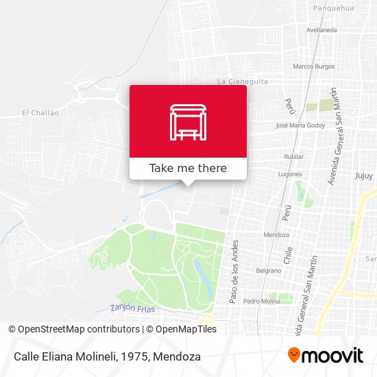 Mapa de Calle Eliana Molineli, 1975