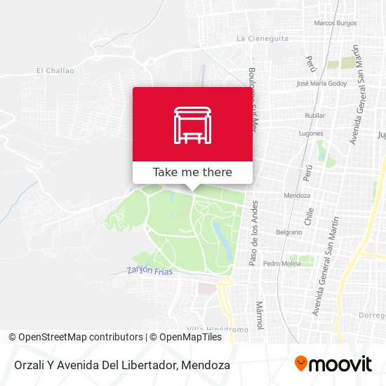 Orzali Y Avenida Del Libertador map