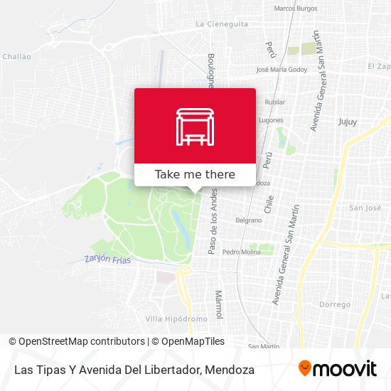 Las Tipas Y Avenida Del Libertador map