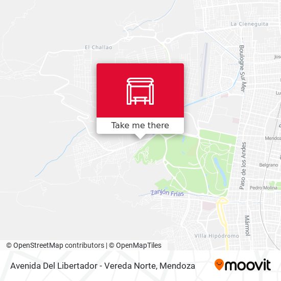Avenida Del Libertador - Vereda Norte map