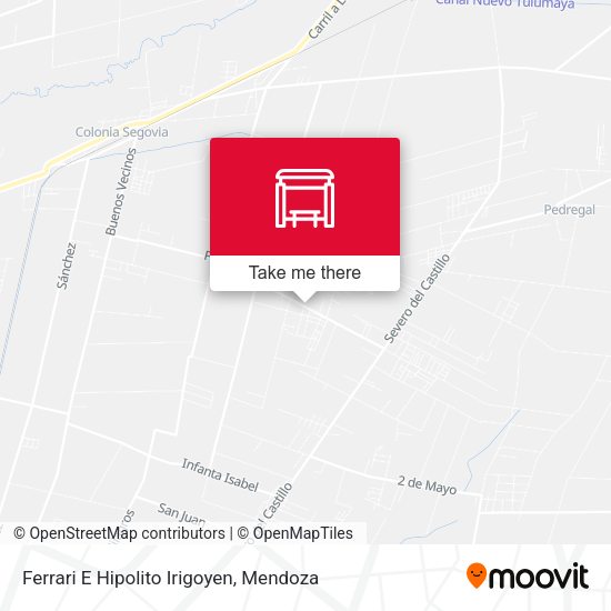 Ferrari E Hipolito Irigoyen map