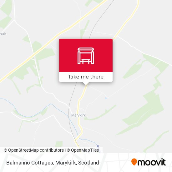 Balmanno Cottages, Marykirk map