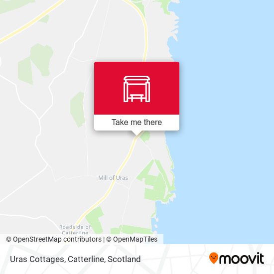 Uras Cottages, Catterline map