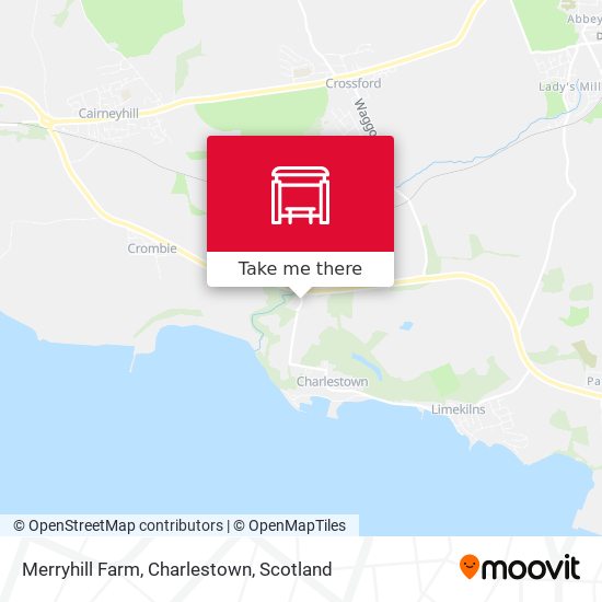 Merryhill Farm, Charlestown map